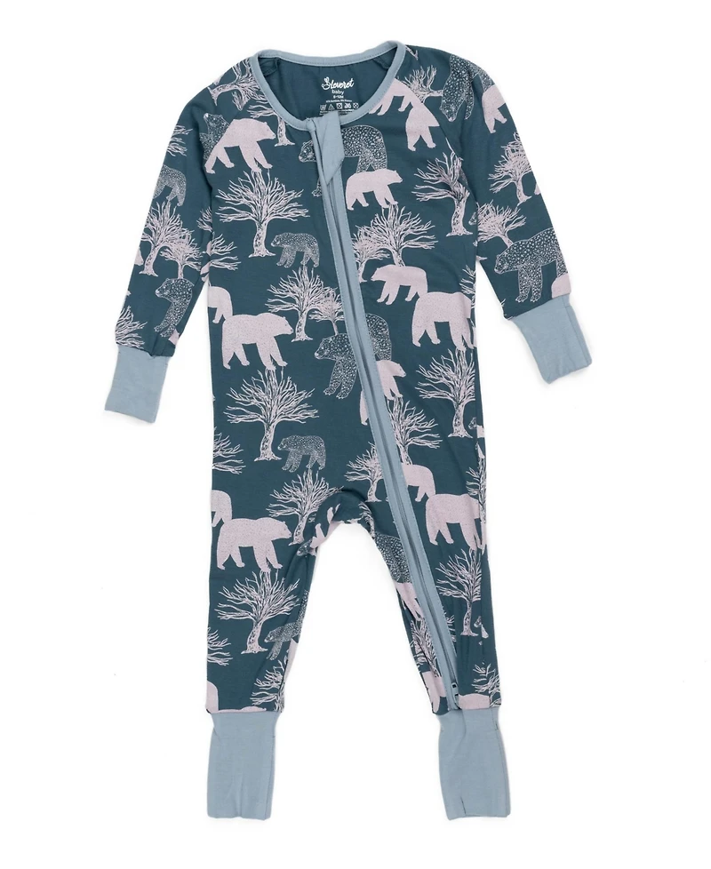 Leveret Baby One Piece Viscose from Bamboo Holiday Pajamas