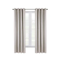 Commonwealth Shadow Grommet Dressing Window Curtain Panel - 52"x95", Off-white