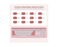 Risokeys Slim Low-Noise Wireless Keyboard and Mouse Combo for Windows Pc and Laptop