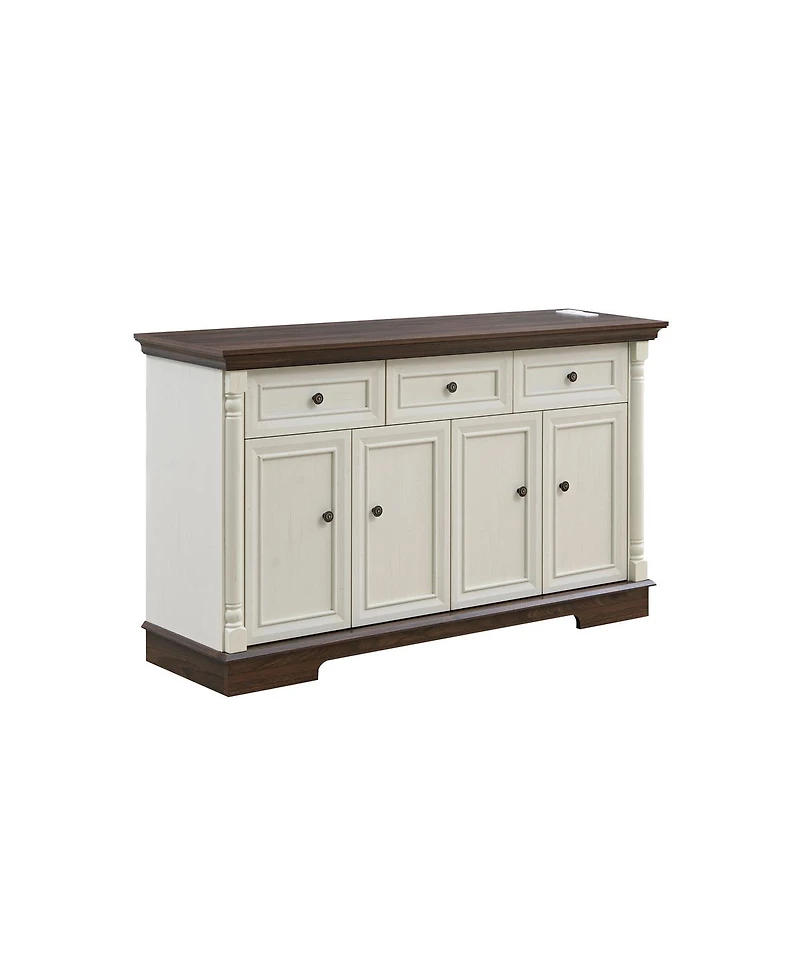 Casainc Farmhouse Style Kitchen Storage Cabinet with Drawers and Doors