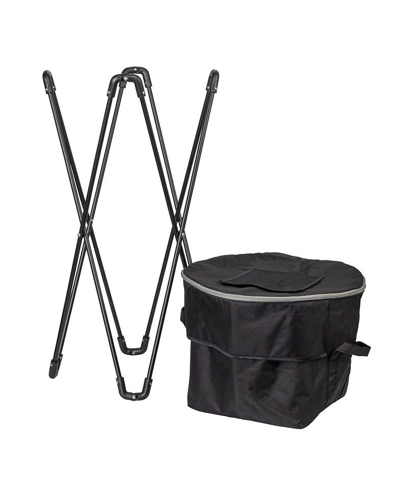 Household Essentials Thermal Standing Cooler with Travel Bag, Black