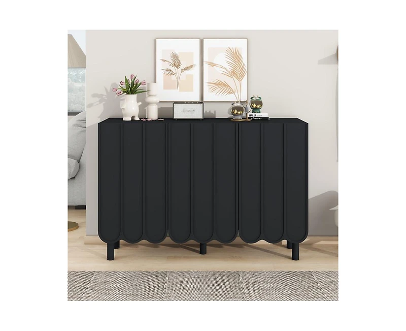 Casainc Storage Cabinet Shoe with 5 Solid Wood Legs