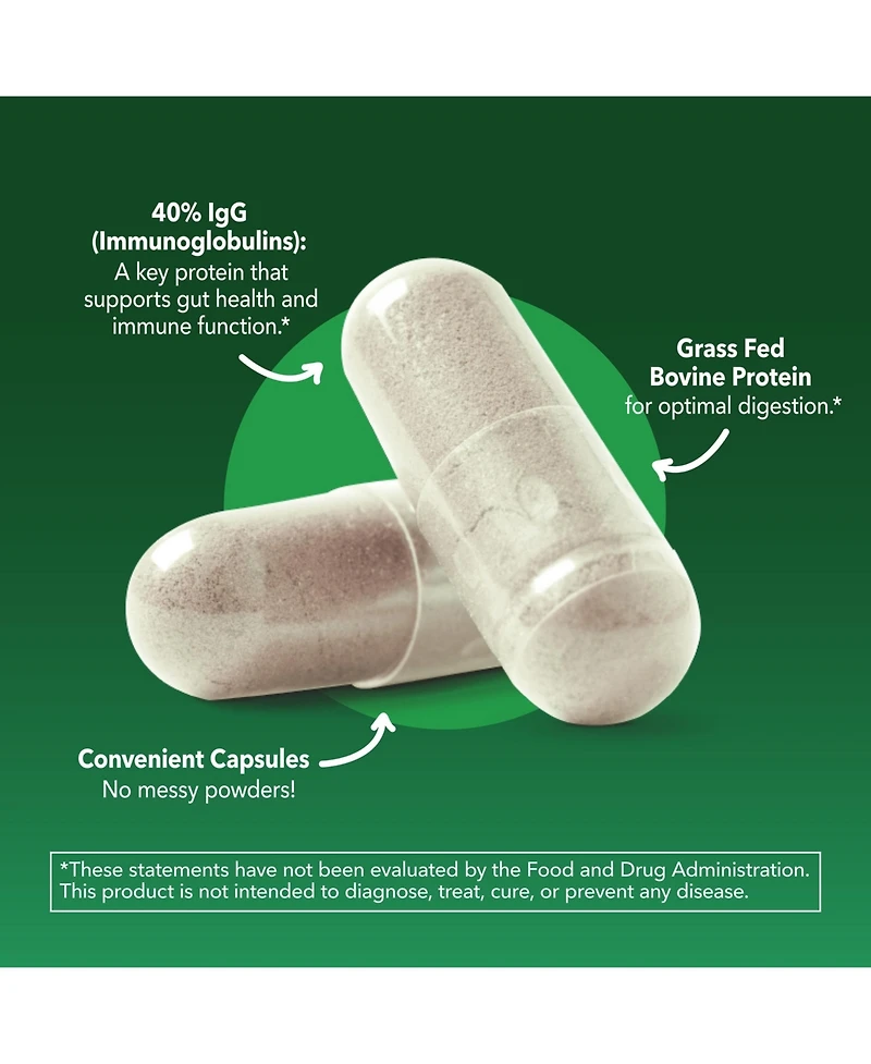 Colostrum 40% IgG, 120ct