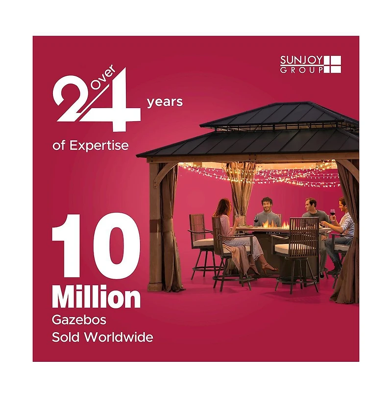 Sunjoy 4-Seat Luxury Swing and Bed with Elastic Metal Mesh Seat