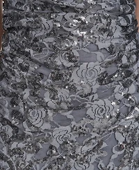 Vince Camuto Women's Sequin Lace High-Cowl Neck Dress