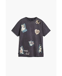 Desigual Women's Printed Crop T-shirt