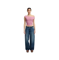 Cotton On Women's Gathered Mesh Off Shoulder Top