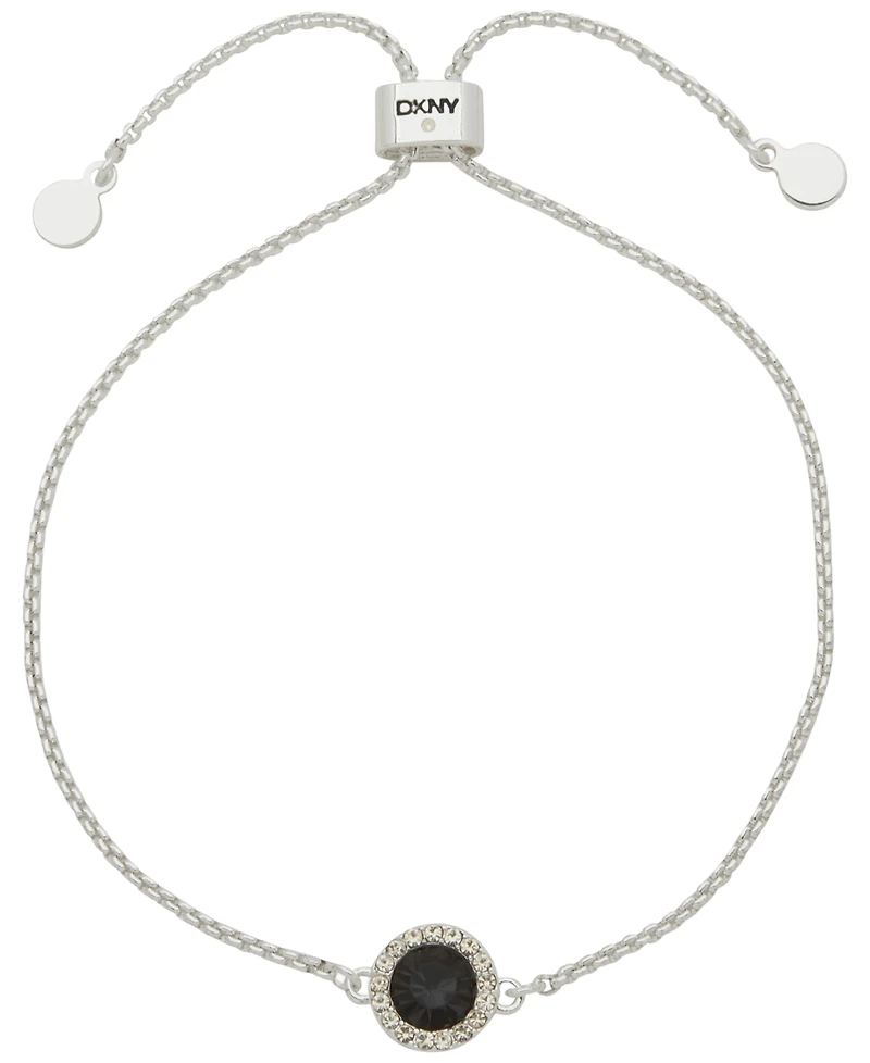 Dkny Glass Stone Inlay Dynamic Slider Bracelet