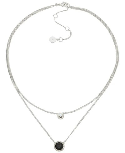 Dkny Gold-Tone Stone & Crystal Layered Pendant Necklace, 16" + 3" extender