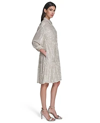 Eliza J Women's Sequin Detail Collar Dress