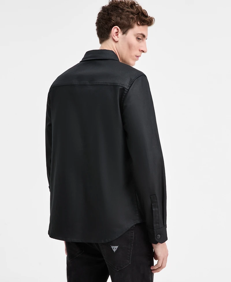 Guess Men's Theo Snap-Front Shirt-Jacket