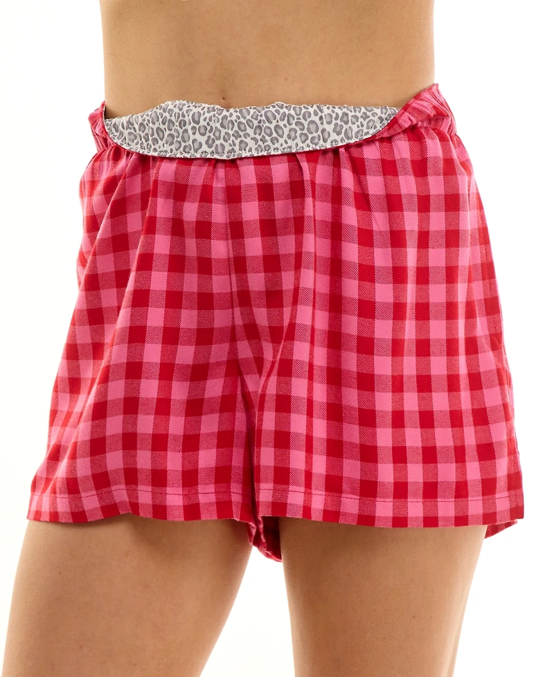 Roudelain Women's Boxer Short with Contrast Waistband