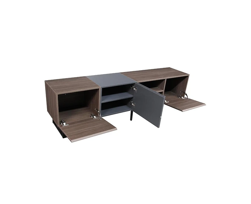 Casainc Modern Storage Cabinet Tv Stand with Open Shelves