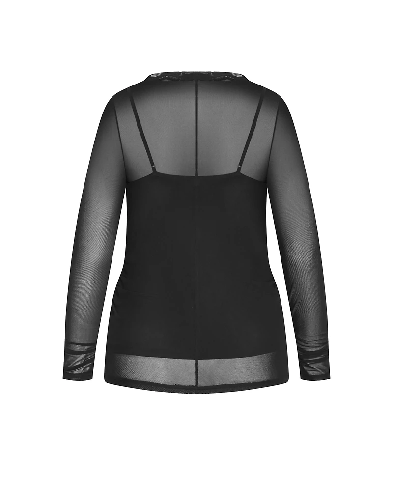 City Chic Women's Lauryn Ruched Top