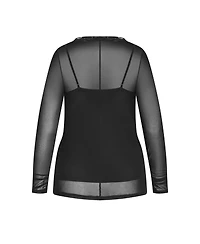 City Chic Women's Lauryn Ruched Top