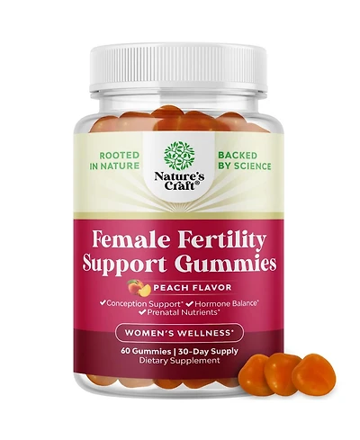 Fertility Gummies, Peach, 60ct