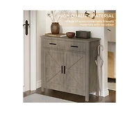 Casainc Kitchen Storage Cabinet with 2 Drawers and Doors