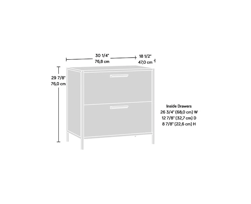 Casainc Storage File Cabinet with 2 Drawers