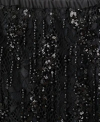 Mango Women's Beaded Lace Skirt