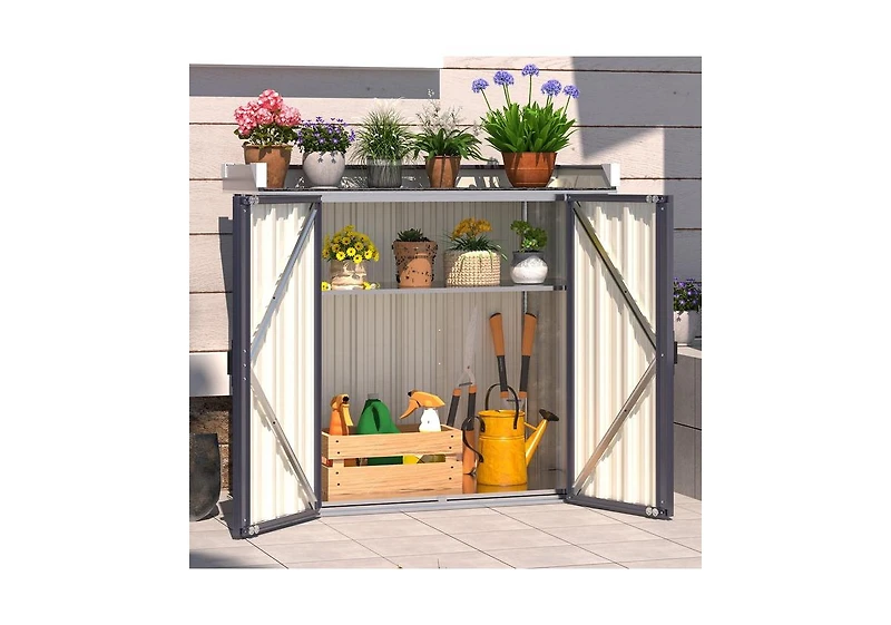 Aecojoy Outdoor Storage Cabinet Potting Workbench Table