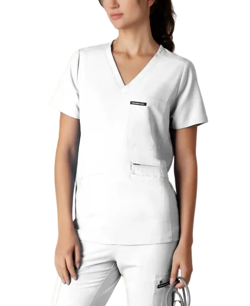 Members Only Women's Palermo 4-Pocket Scrub Top