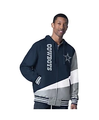 G-iii Sports by Carl Banks Men's Navy/Charcoal Dallas Cowboys Dual Threat Reversable Full-Zip Jacket