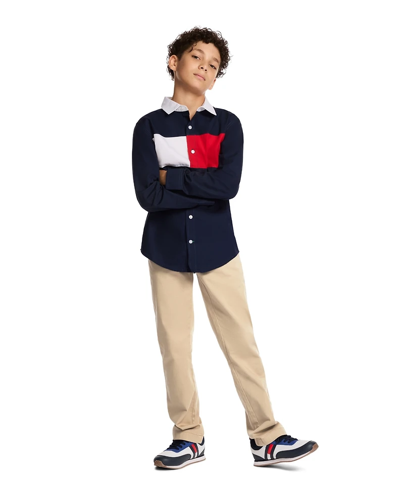 Tommy Hilfiger Boys 8-20 Chest Flag Shirt