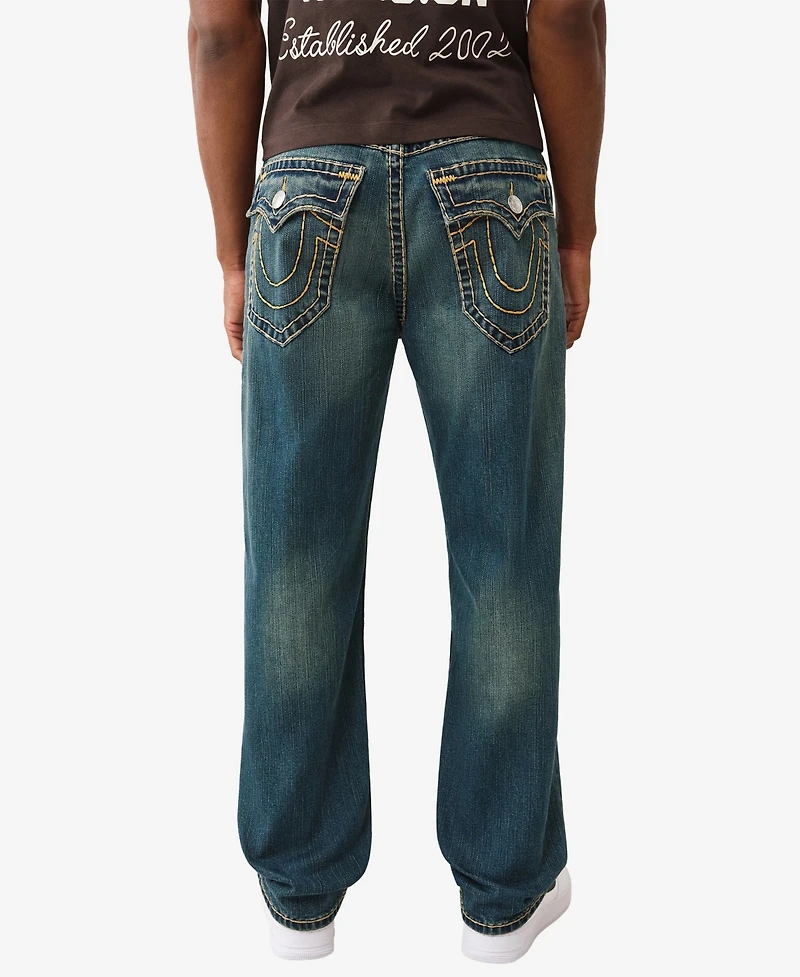 True Religion Men's Bobby Baggy Super T Flap Pocket Jeans