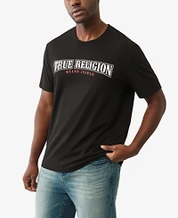 True Religion Men's Short-Sleeve Flock Buddha T-Shirt
