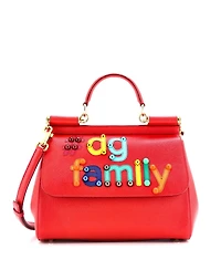 Pre-Owned Dolce & Gabbana Medium Family Miss Sicily Bag Patchwork Leather