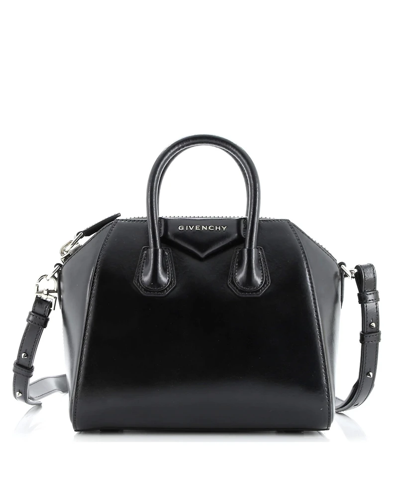 Pre-Owned Givenchy Mini Antigona Bag Glazed Leather
