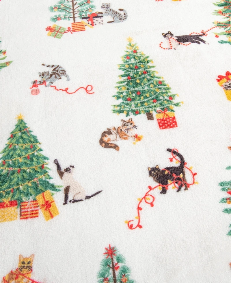 Linery & Co. Velvet Plush Cozy Christmas Throw Blanket