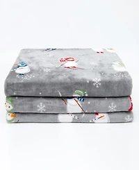 Linery & Co. Velvet Plush Cozy Christmas Throw Blanket