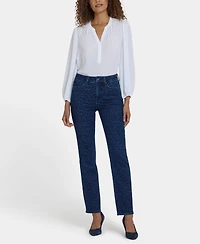 Nydj Petite High Rise Marilyn Straight Jeans