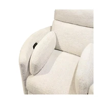 Parker Living Burlap Manual Swivel Recliner