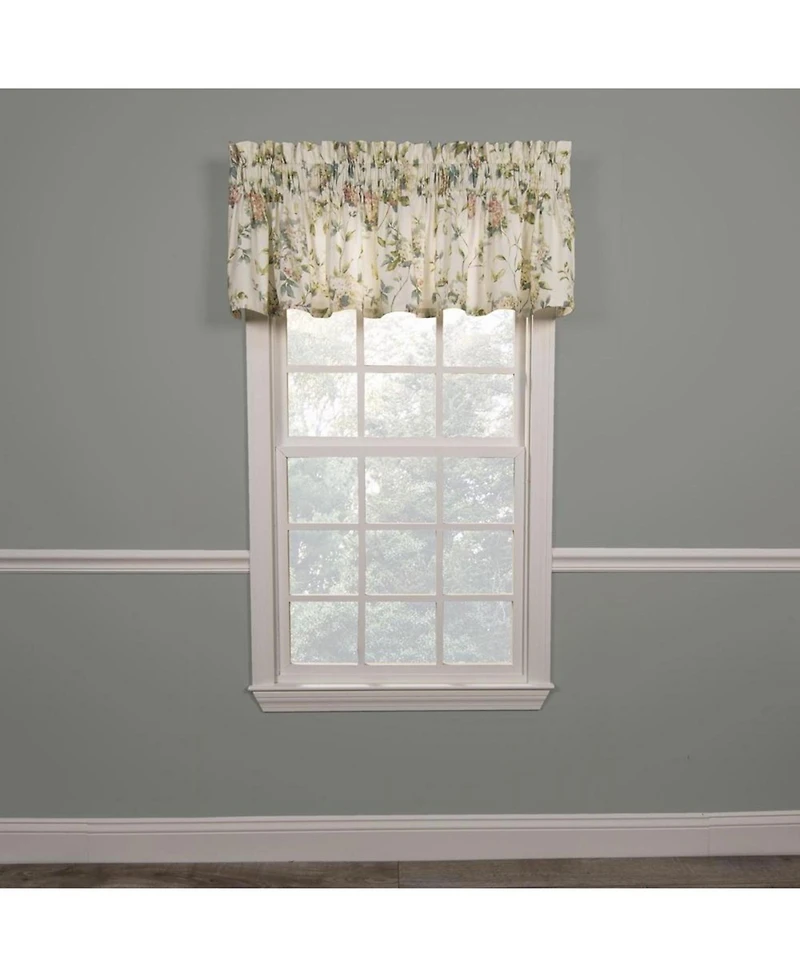 Ellis Curtain Abigail High Quality Water Proof Room Darkening Blackout Tailored Window Valance - 80x15", Multi