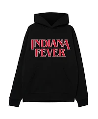 Round21 Men's and Women's Black Indiana Fever Stranger Things Premium Relaxed Hoodie