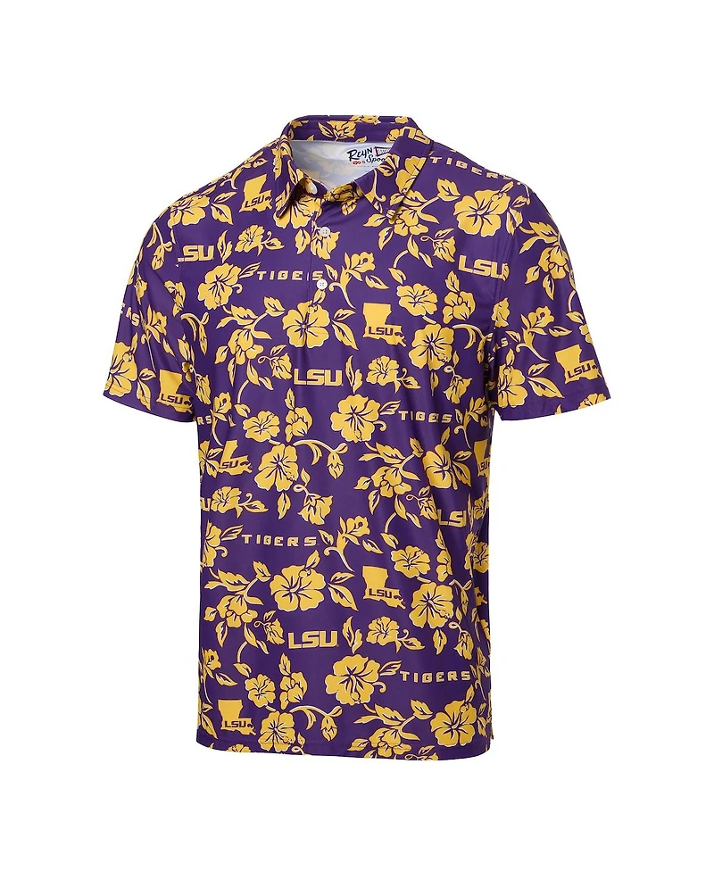Reyn Spooner Men's Purple Lsu Tigers Pua Performance Polo Shirt