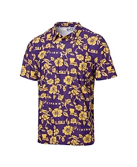 Reyn Spooner Men's Purple Lsu Tigers Pua Performance Polo Shirt