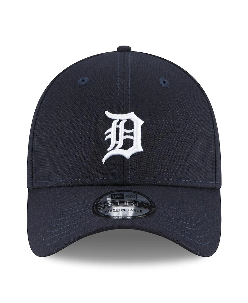New Era Men's Navy Detroit Tigers 2025 Mlb Postseason Side Patch 39THIRTY Flex Hat
