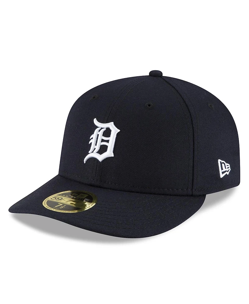 New Era Men's Navy Detroit Tigers 2025 Mlb Postseason Side Patch Low Profile 59FIFTY Fitted Hat