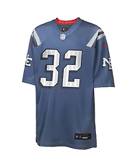Nike Big Boys and Girls TreVeyon Henderson Storm Blue New England Patriots 2025 Rivalries Collection Game Jersey