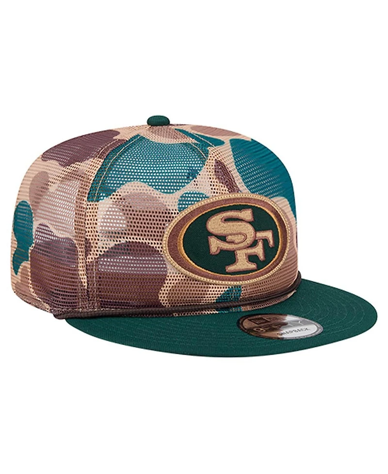 New Era Men's Camo San Francisco 49ers Duck Camo 9FIFTY Snapback Hat