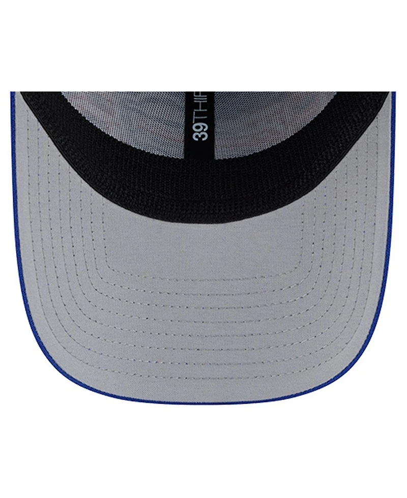 New Era Men's Royal Buffalo Bills Overlap Logo 39THIRTY Stretch Fit Hat