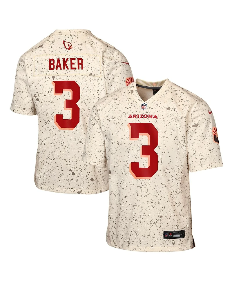 Nike Big Boys and Girls Budda Baker Natural Arizona Cardinals 2025 Rivalries Collection Game Jersey