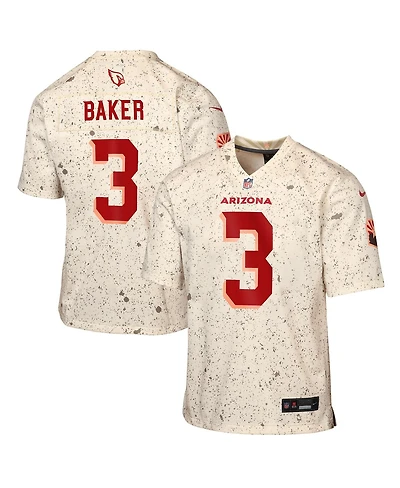Nike Big Boys and Girls Budda Baker Natural Arizona Cardinals 2025 Rivalries Collection Game Jersey