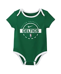 Nike Baby Boys and Girls 2-Piece Newborn Boston Celtics Bodysuit Set