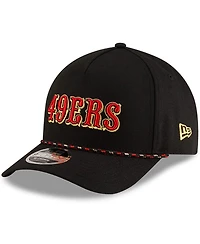 New Era Big Boys and Girls Black San Francisco 49ers 2025 Rivalries Collection 9FORTY A-Frame Adjustable Hat