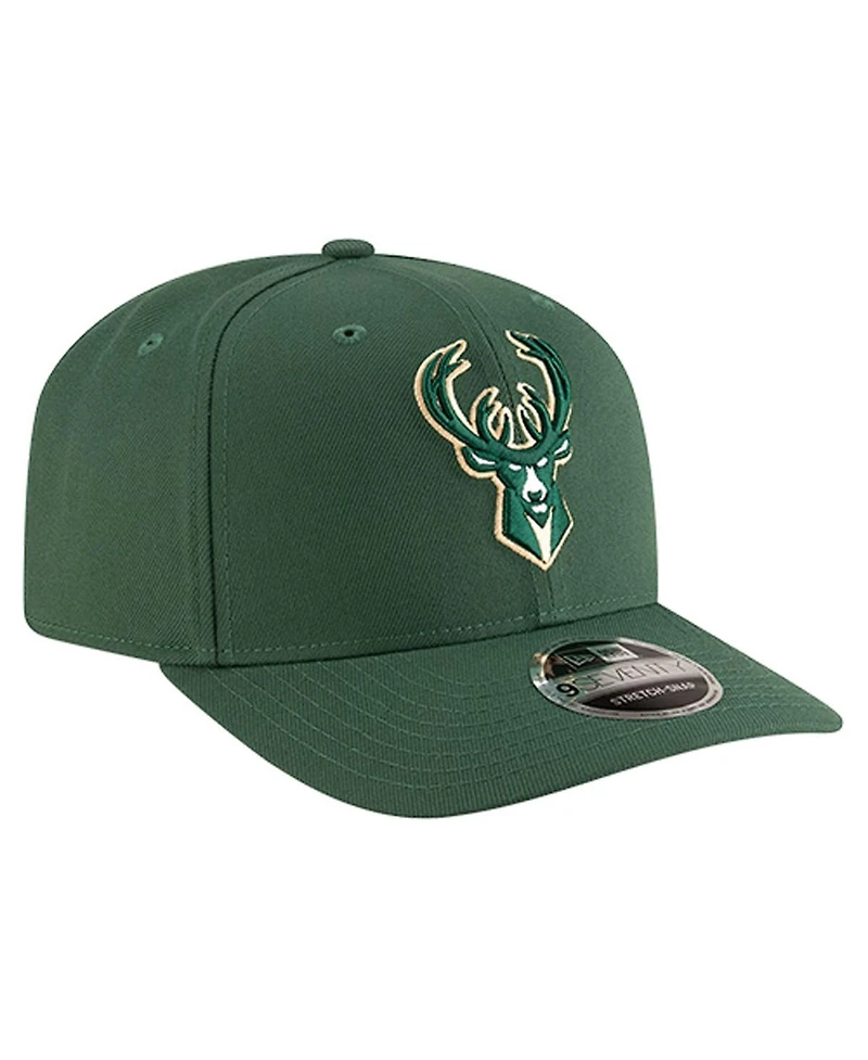 New Era Men's Hunter Green Milwaukee Bucks 9SEVENTY Stock Adjustable Hat