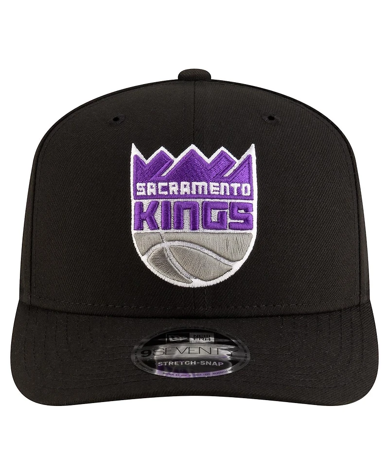 New Era Men's Black Sacramento Kings 9SEVENTY Stock Adjustable Hat